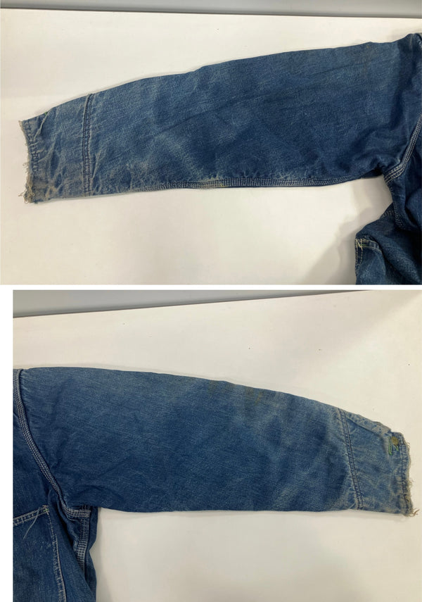オシュコシュ OSHKOSH B'GOSH 60's 60年代 デニム カバーオール チョアコート ブランケット付き ライナー 横縞 VINTAGE ヴィンテージ ジャケット ブルー 101MT-5080