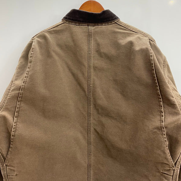 【曜日割引対象外】 カーハート Carhartt 90's ミシガンチョアコート USA製 ジャケット ブラウン XLサイズ 201MT-4783 VB