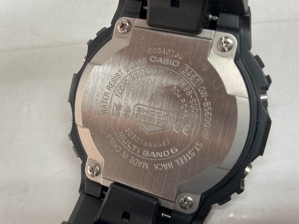 ジーショック G-SHOCK CASIO カシオ 中留 タフソーラー 耐衝撃構造 20気圧防水 アウトドア 腕時計 ウォッチ 3461 黒 GW-B5600 メンズ腕時計ブラック 104T-25