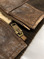 ショット SCHOTT B-6 SHEEPSKIN JACKET シープスキン ジャケット フライト ボア ジップアップ アウター 茶 サイズ 38 ジャケット 無地 ブラウン 104MT-1714