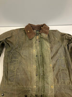 バブアー BARBOUR 90's 90年代 3ワラント GAMEFAIR ゲームフェア ワックス コットン オイルドジャケット ハーフコート VINTAGE ヴィンテージ A123 C38 ジャケット カーキ 101MT-5236