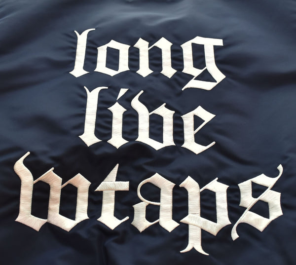 ダブルタップス WTAPS 18SS BENCH JACKET ベンチ ジャケット スタジャン サテン スタジアムジャケット  181TQDT-JKM02  1 ジャケット ネイビー 103MT-2382