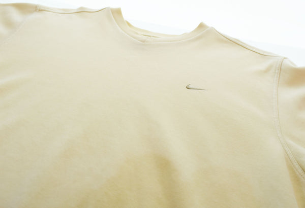 ナイキ NIKE 90s 90年代 刺繍ロゴ ギリシャ製 スウェットトレーナー  スウェット ベージュ Mサイズ 103MT-2488