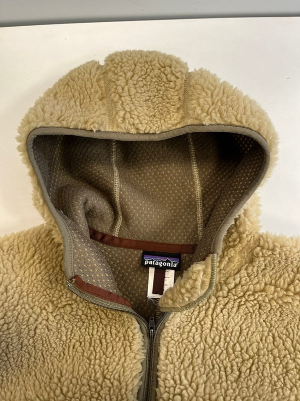 パタゴニア PATAGONIA 00s 00's 04年製 Retro Rhythm Hoody レトロ リズムフーディー フリースジャケット ナチュラル カーキ ベージュ USA製 20930F4 ジャケット ベージュ Mサイズ 101MT-5022