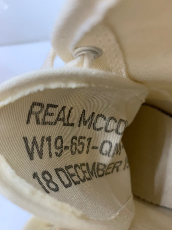 ザ・リアルマッコイズ The REAL McCOY'S  MILITARY CANVAS TRAINING SHOES ミリタリー キャンバス ハイカット  メンズ靴 スニーカー ホワイト 8cm 201-shoes731