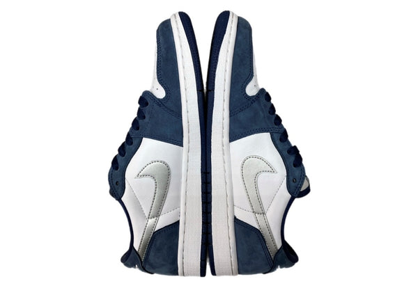 ナイキ NIKE 19年製 SB AIR JORDAN 1 LOW QS MIDNIGHT NAVY エア ジョーダン ロー ミッドナイト ネイビー AJ1 白 紺 CJ7891-400 メンズ靴 スニーカー ネイビー 25.5cm 104S-1028
