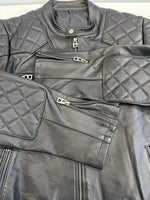 ガブリエルパリ GABRIEL PARIS レザージャケット ライダースジャケット シングルライダース 黒 L ジャケット ブラック 101MT-5228