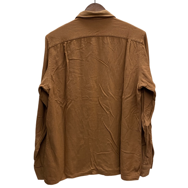 【曜日割引対象外】 ヴィンテージ vintage エルエルビーン L.L.Bean 50's 筆記体タグ レーヨンギャバシャツ  ジャケット ブラウン Mサイズ 201MT-3557 VB