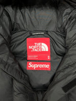 シュプリーム SUPREME 22AW × THE NORTH FACE ザ ノース フェイス 800-Fill Half Zip Hooded Pullover フィル ハーフ ジップ フーディー プルオーバー アウトドア 黒 ND52205I ジャケット ロゴ ブラック Mサイズ 104MT-1410