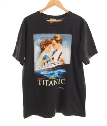 ヴィンテージ Vintage 90's タイタニック TITANIC MOVIE Tee ムービー T STANLEY DESANTIS スタンリー デサンティス 90年代 90s Tシャツ ブラック Mサイズ 103MT-3494