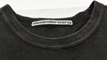 アレクサンダーワン Alexander Wang  ロゴプリント 長袖カットソー 長袖Tシャツ 黒 UCC3221537 ロンT ブラック Lサイズ 103MT-1772