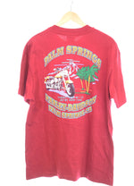 ハーレーダビッドソン Harley-Davidson Hanes ヘインズ USA製 両面プリント 半袖Tシャツ Tシャツ レッド Lサイズ 103MT-2979