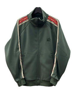 サスクワッチファブリックス Sasquatchfabrix. 23SS LACE TAPE TRACK JACKET レース テープ トラック ジャケット ジャージ 緑 23SS-CSS-001 ジャージ ライン カーキ Lサイズ 104MT-1609