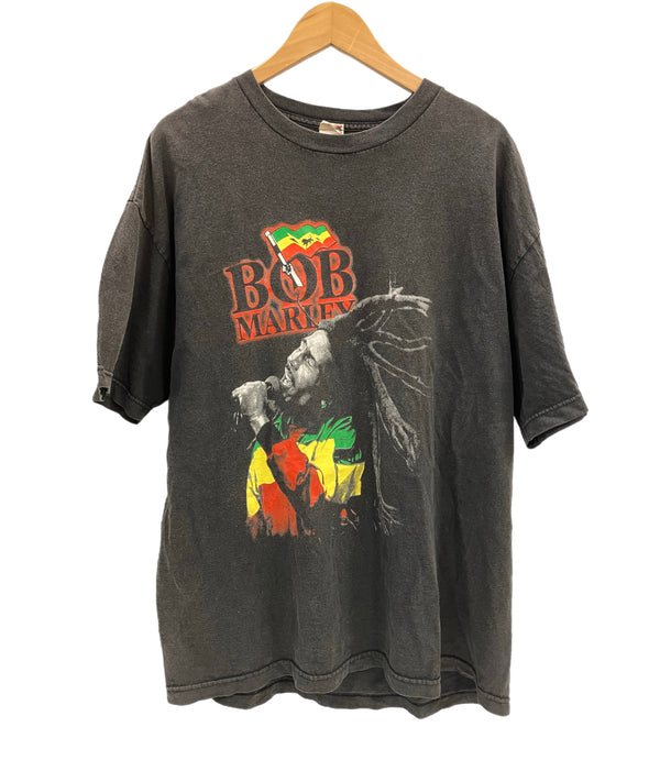 US US古着 00’s ALSTYLE Bob Marley ボブ・マーリー ラスタ レゲエ XL Tシャツ ブラック LLサイズ 101MT-4442