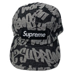 【中古】シュプリーム SUPREME 22SS ファット ティップ デニム キャンプ キャップ Fat Tip Jacquard Denim Camp Cap 帽子 メンズ帽子 ブラック 201goods-693