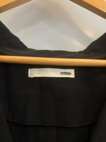 エヴァムエヴァ evam eva wide jacke coat ワイドジャケットコート コットン 日本製 E191T036 ジャケット ブラック サイズ2 101LT-246