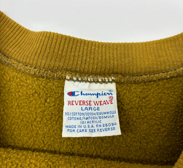 【曜日割引対象外】 チャンピオン Champion 90's USA製 REVERSE WEAVE コヨーテ色 スウェット Lサイズ 201MT-2832 VB