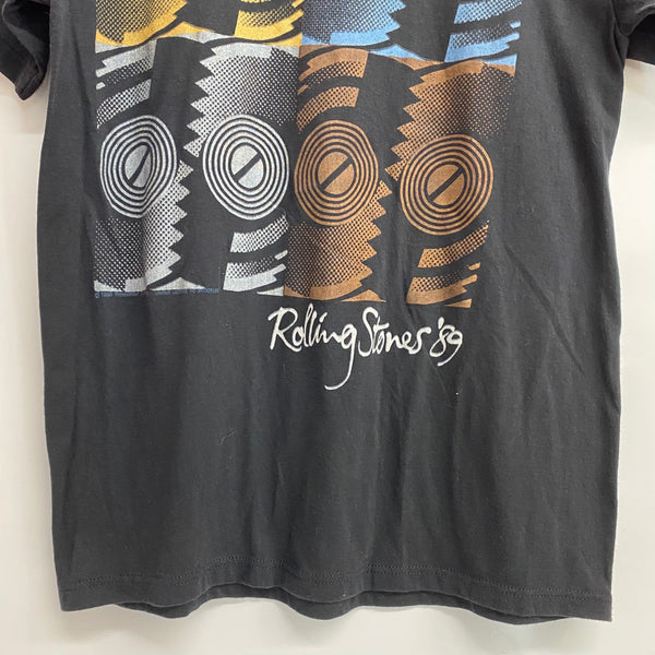 【曜日割引対象外】 ヴィンテージ vintage 80's The Rolling Stones THE NORTH AMERICAN TOUR 1989 USA製 BROCKUM Tシャツ ブラック Lサイズ 201MT-4180 VB