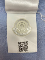 モンクレール MONCLER GAMME BLEU CAMICIA OXFORD BD SHIRT ボタンダウン シャツ 長袖 胸ポケット 青 D13915200420 26525 サイズ 0 長袖シャツ ロゴ ブルー 104MT-1076