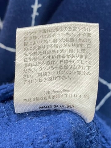 ボット BoTT 有刺鉄線柄 フーディー 223BoTT16-H パーカ ブルー Mサイズ 201MT-3825