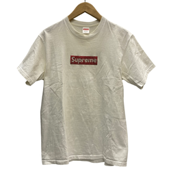 シュプリーム SUPREME × Swarovski Box logo Tee Tシャツ ホワイト Sサイズ 201MT-4805