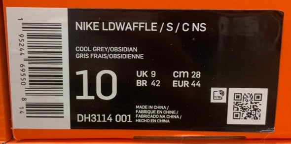 ナイキ NIKE LD ワッフル グレーオブシディアンクールグレー クロット CLOT サカイ Sacai コラボ DH3114-001 メンズ靴 スニーカー グレー 28cmサイズ 201-shoes1303