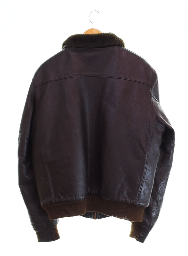 エルエルビーン L.L.Bean 70s 80s 70's~80's  G-1 TYPE 襟ボア レザージャケット 44LONG ジャケット ブラック 103MT-2499