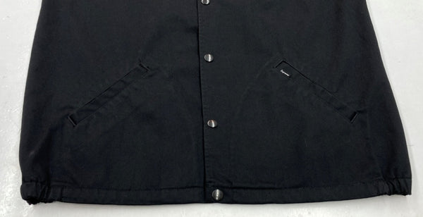 シュプリーム SUPREME × ANTIHERO アンタイヒーロー Snap Front Twill Jacket スナップ フロント ツイル ジャケット 黒 ジャケット 刺繍 ブラック Sサイズ 104MT-1620