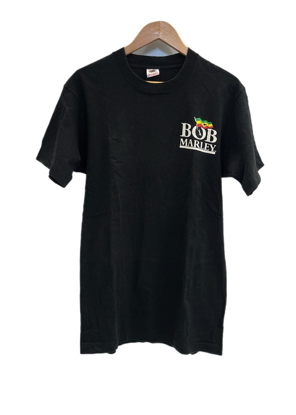 ヴィンテージ vintage BOB MARLEY ボブマーリー バックプリント 黒 US古着 Tシャツ ブラック Mサイズ 101MT-4787