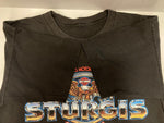 ハーレーダビッドソン Harley-Davidson 90s ©1994 Vintage ヴィンテージ  STURGIS  プリントTシャツシャツ  黒 Tシャツ ブラック 101MT-2991