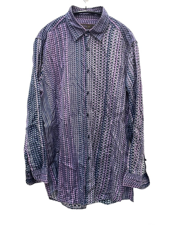 エトロ ETRO ペイズリー シャツ パープル 132-13190-5481 L 601MT-34