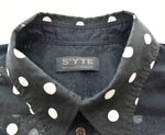 サイト s’yte ヨウジヤマモト Dot Stripe Pannel Shirt ドットストライプパネルロングシャツ UH-B59-801 3 長袖シャツ 103MT-1041