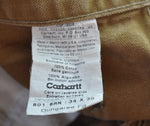 カーハート Carhartt DOUBLE FRONT WORK DUNGAREE ダブルニー ダック ペインターパンツ 34×30 茶 ボトムスその他 ブラウン 34 103MB-427