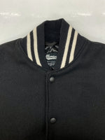 セトルマイアーズ SETTLEMIER'S VARSITY JACKET バーシティ ジャケット スタジャン アウター アワード USA製 黒 サイズ 36 ジャケット 無地 ブラック 104MT-956