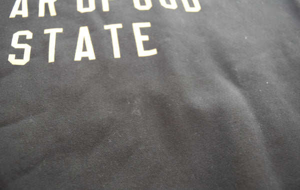 エフオージー エッセンシャルズ FOG ESSENTIALS 28FW FEAR OF GOD STATE プリントスウェット 起毛 スウェット ブラック Mサイズ 103MT-2805