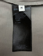 バレンシアガ BALENCIAGA BB CORP MEDIUM FIT T-SHIRT ミディアム フィット Tシャツ 胸ロゴ 半袖 カットソー 薄茶 612966 TJV87 Tシャツ 刺繍 ベージュ Mサイズ 104MT-1182