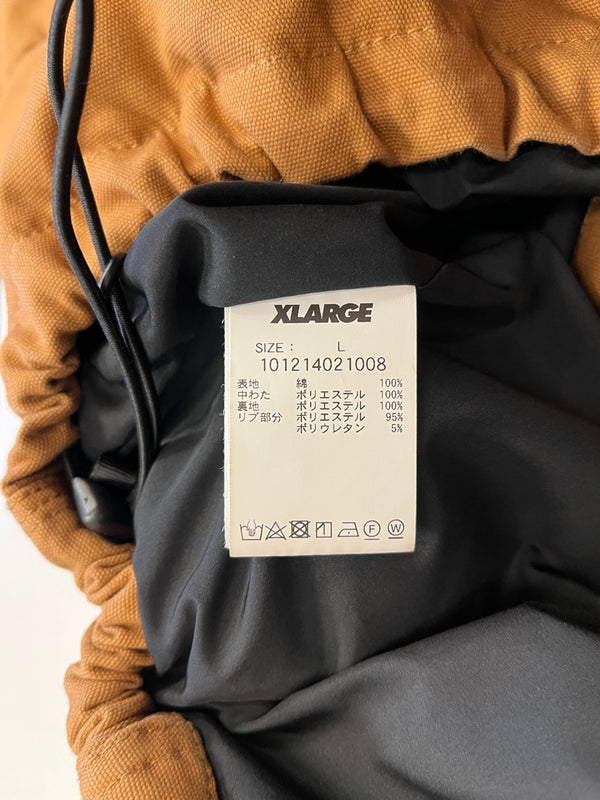エクストララージ XLARGE DUCK ACTIVE PUFFER JACKET ダック アクティブ パッファージャケット 中綿ジャケット 101214021008 ジャケット ブラウン Lサイズ 101MT-5379