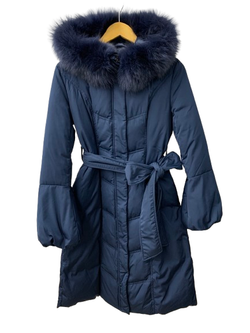 ルイルエブティック RUIRUE BOUTIQUE ロングダウンコート コート ネイビー Sサイズ 201LT-465