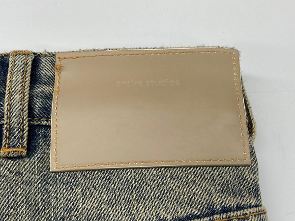 エンタイアスタジオ entire studios SLIM-FLARED JEANS スリム フレア ジーンズ ローライズ デニム 無地 ES2589SW デニム ブルー Mサイズ 104MB-330