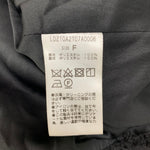 アトリエヌメロサンク Atelier N5 Loungedress ノーカラーフェザーブルゾン ノーカラージャケット LDZ10A2107A0006 ジャケット ブラック フリーサイズ 201LT-439