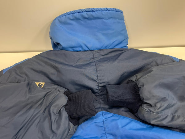 ジェリー GERRY 80’s 80年代 旧タグ 2トーン 切替デザイン ダウンジャケット VINTAGE ヴィンテージ MADE IN USA アメリカ製 - ジャケット ブルー 101MT-4616