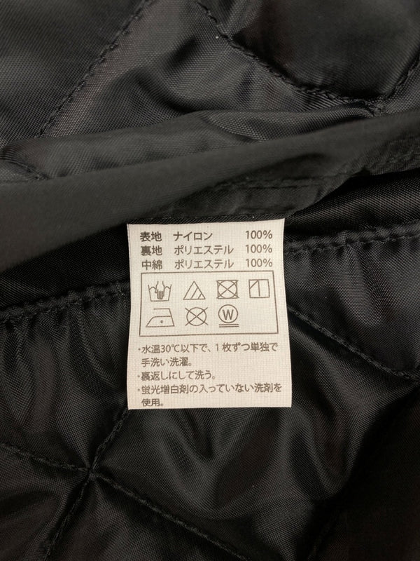 クーティー COOTIE 21FW Nylon Satin Stadium Jacket ナイロン サテン スタジアム ジャケット キルティング アウター ジャケット ロゴ ブラック Mサイズ 104MT-808