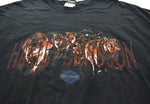ハーレーダビッドソン HARLEY-DAVIDSON  2005年 EMBLEM エンブレム プリント Tシャツ 2XL 2XL Tシャツ ブラック 3Lサイズ 103MT-3019
