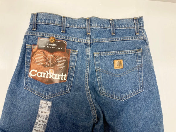 カーハート Carhartt ジーンズ デニムパンツ ジーパン インディゴ デッドストック B17DST デニム 無地 ブルー W32×L38 101MB-501