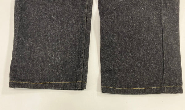 リーバイス Levi's 80's 80年代 赤文字501 先染めブラック ナイロンフットボタン サークルR ボタン裏653刻印 MADE IN USA アメリカ製 VINTAGE ヴィンテージ デニム ブラック W32L34 101MB-754