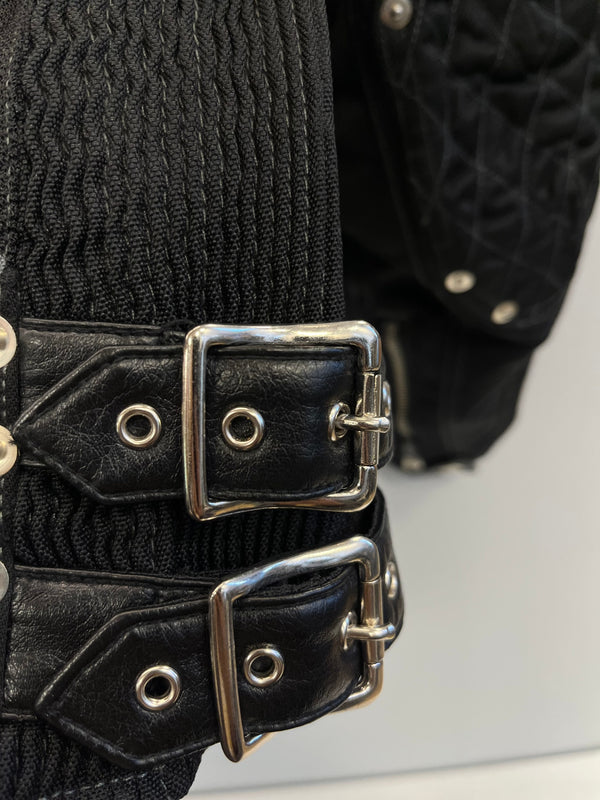 ニコクドウ 弐黒堂 ライドジャケット 刺繍 バイカー バイク ジャケット ブラック Lサイズ 101MT-5394