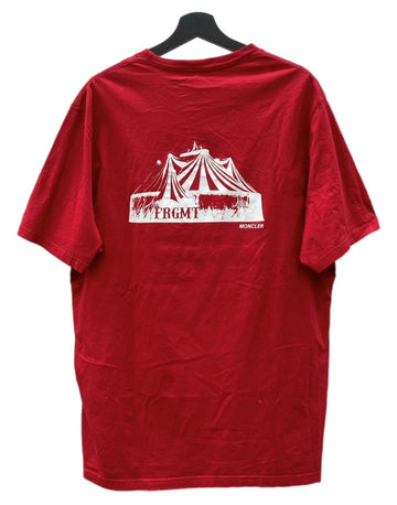 モンクレール MONCLER GENIUS × Fragment フラグメント SS CIRCUS T-Shirt サーカス Tシャツ 藤原ヒロシ プリント 半袖 赤 H209U8C00003 M2353 Tシャツ ロゴ レッド XLサイズ 104MT-2339