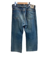 リーバイス Levi's 90's 90年代 201 1920年モデル 復刻 ボタン裏刻印555 バレンシア工場 シンチバック MADE IN USA アメリカ製 20201-0020 デニム ブルー W36×L36 101MB-610