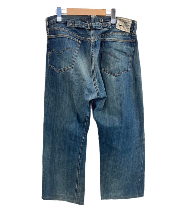 リーバイス Levi's 90's 90年代 201 1920年モデル 復刻 ボタン裏刻印555 バレンシア工場 シンチバック MADE IN USA アメリカ製 20201-0020 デニム ブルー W36×L36 101MB-610