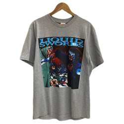 シュプリーム SUPREME 18ss リキッド ソード Tシャツ Liquid Swords Tee Tシャツ グレー Mサイズ 201MT-3752